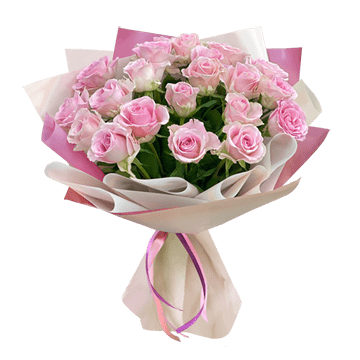 Bouquet of pink roses — an elegant arrangement with a soft character and refined mood