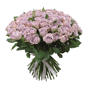 Bouquet of lilac roses — refined and romantic arrangement
