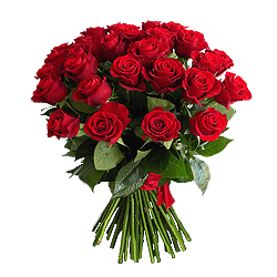 Bouquet of red roses (60 cm) — passion, love, and refined elegance